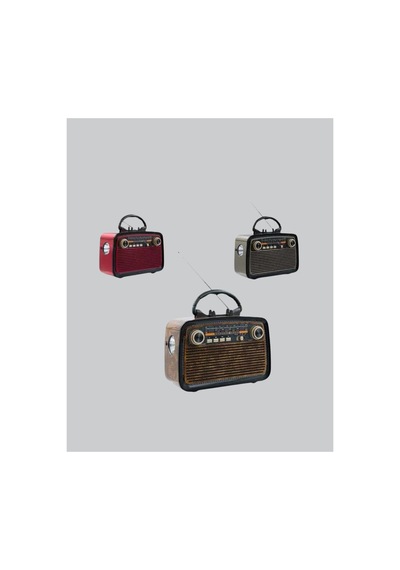 Trendlia Led Li Nostaljik Bluetooth Hoparlör Vintage Tasarım, Ahşap Doku