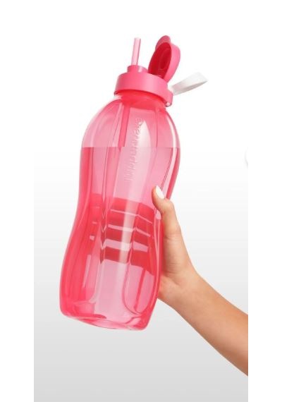 Tupperware 2 Lt Pembe Su Şişesi Açık Pembe