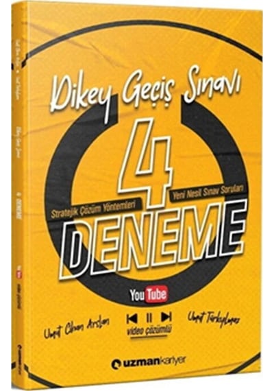 Uzman Kariyer Dgs Video Çözümlü 4 Deneme