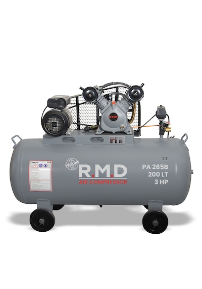 R.m.d Kompresör Hava Kompresörü Pistonlu 200 Lt 2 Kafa 8 Bar 3 Hp I Pa265b