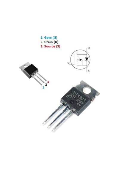 Irf4905 - 55V 74A P Kanal Mosfet - To220