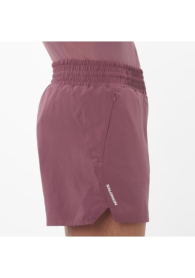 Salomon Shakeout Core 4" Kadın Koşu Şortu Nocturne Lc2656000 Pembe