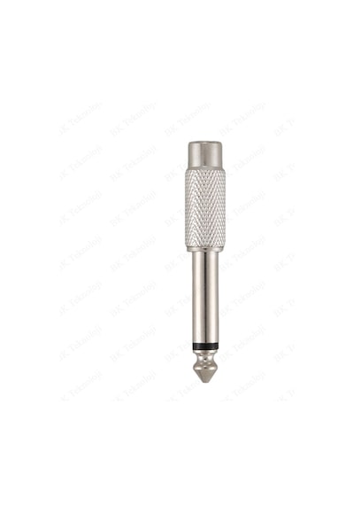 Yüksek Kalite Metal 6.35mm Mono Erkek - RCA Dişi Dönüştürücü