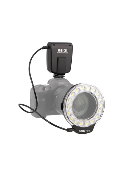 Makro Halka Flaş Fc-110 Halka Lamba, Nikon Dslr Slr Kameralar İçin Uygun, Flaş Ve Sürekli Işık, Video Çekimleri İçin De Uygundur