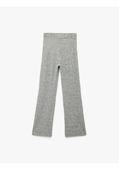 Koton Slim Fit Kaşkorse Uzun Bol Paça Eşofman Altı Gri 6wak30119ek Gri