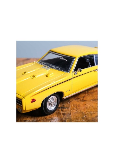 1:18 1969 Pontiac Gto Judge Sarı Diecast Klasik Model Araba Çok Renkli