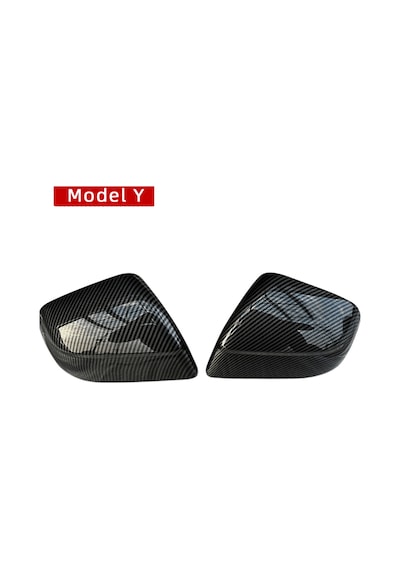 Red Lion Parts Tesla Model Y Juniper 2025+ Uyumlu Stil Ayna Kapağı Seti Karbon Fiber