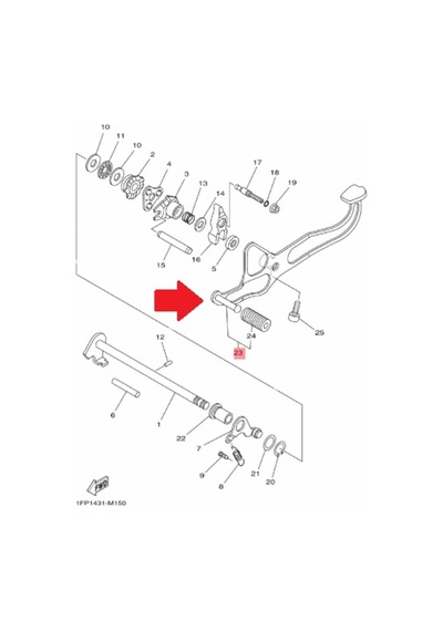 Yamaha Crypton S T115 Or. Vites Pedalı 1Fp-E8110-00