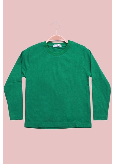 Fyk Kids 3'lü Düz Basic Unisex Uzun Kol Sweatshirt Çok Renkli