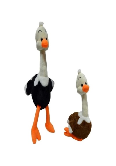 Sevimli Peluş Deve Kuşu 60 Cm Oyuncak Uyku Arkadaşım Beyaz
