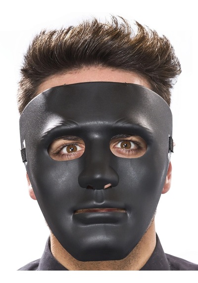 Siyah Renk Hip Hop Anonim Jabbawockeez Dans Maskesi 18x19 Cm Bx40 +0