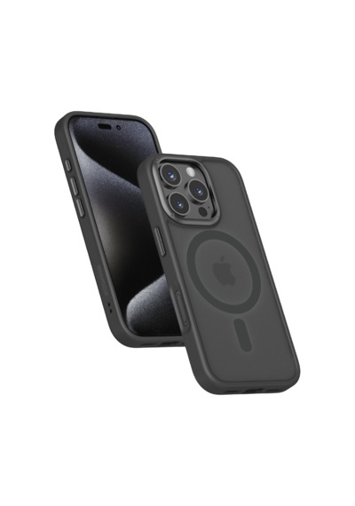 Momax Play CaseForm Apple Uyumlu iPhone 16 Pro Magsafe Kılıf Siyah
