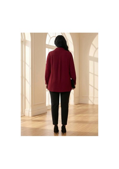 Hanezza Büyük Beden Kadın Abiye Jesica Kumaş Bordo Katlama Kol Gömlek Bordo - 30798233 Bordo Hanezza Büyük Beden Kadın Abiye Jesica Kumaş Bordo Katlama Kol Gömlek Bordo - 30798233 Bordo