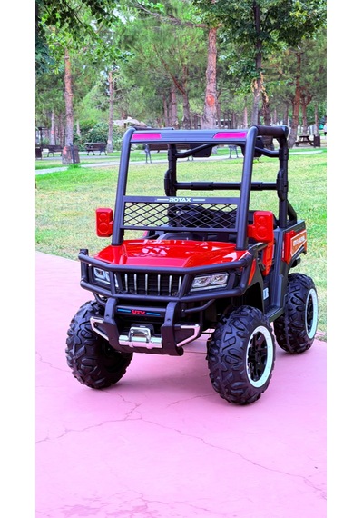 Utv X Alpha 24 Volt 4 Çekerli 800 Watt Akülü Araba Eva Teker Kırmızı