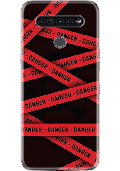 LG Uyumlu K61 Kılıf Desenli Danger 1372