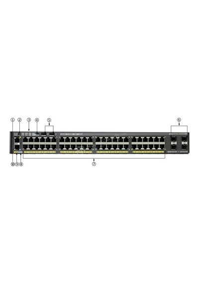 Ws C2960X 48Fpd L Catalyst 48 Port 10X100X1000 Poe 740W 2X10G Sfp