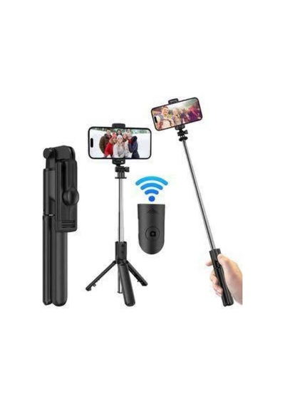 Cep Telefonu Tripod Standı Manyetik Selfie Sopa Bluetooth Uzaktan Kumandalı Mh-hs1486-4541