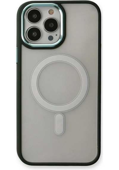 Apple İphone 14 Pro Kılıf Room Magneticsafe Silikon - Köknar Yeşili Çok Renkli