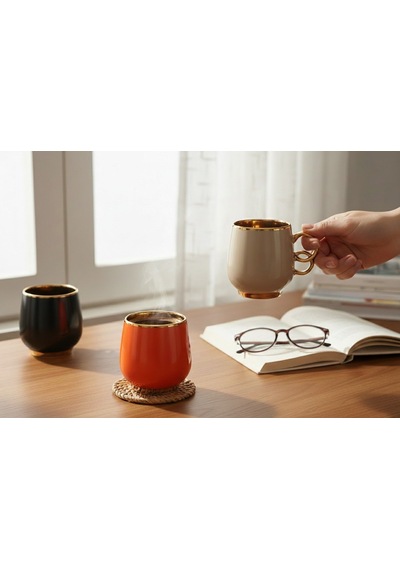 Acr 0103 Kupa Mug Kazan Yaldızlı