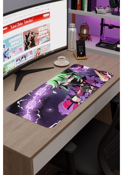 Kuki Shinobu Genshin Impact Anime Oyuncu V3 - 70x30 Xl Gaming Mouse Pad Fare Altlığı