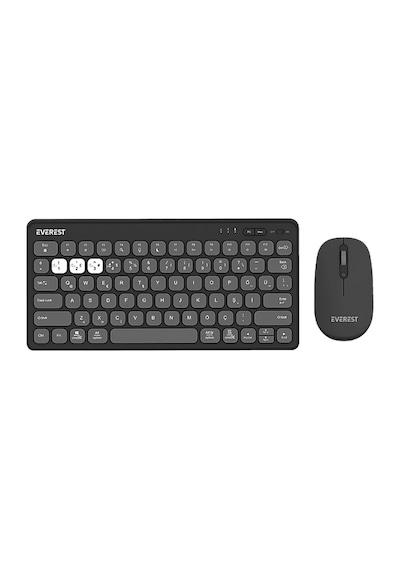 EVEREST Lumi KM-BT903 3in1 3 BT + 2.4 1600dpi Ultra İnce Q 4 Cihaz Bağlantılı Klavye ve Mouse Set