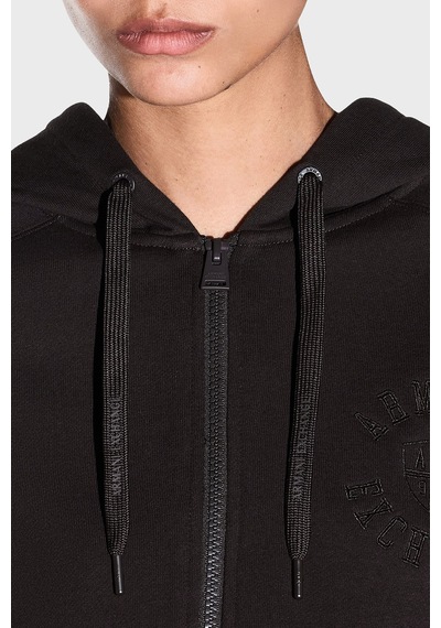 Armani Exchange %100 Pamuk Kapüşonlu Sweat Kadın Sweat Xw002399 Af25527 U6032 Kahve
