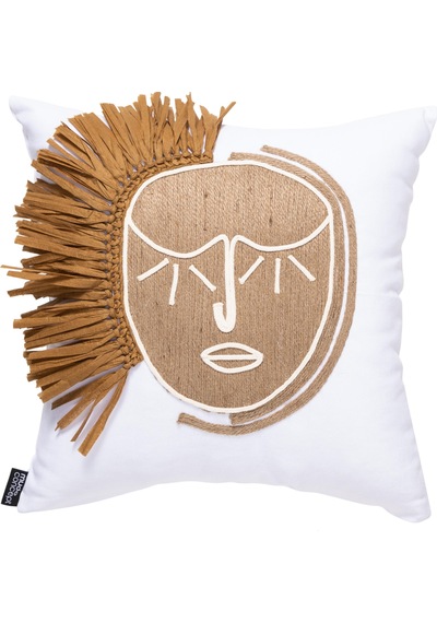 Mudo Home Vera Mono Kırlent Naturel 45x45 Bej