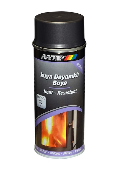 Isıya Dayanıklı Boya Gri 600C 400Ml Motip