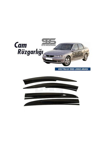 Cam Rüzgarlığı Opel Vectra B 1995-2002 Arası Mügen Tip Piano Blackk