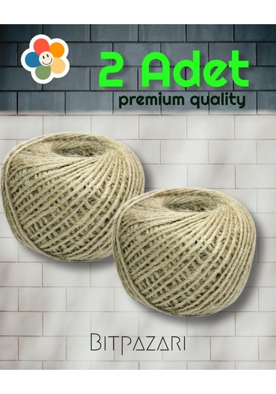 Premium Kalite 2 Adet 100 Gr Jut İp
