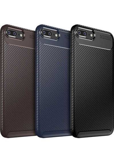 Apple Uyumlu iPhone 8 Plus Kilif Karbon Silikon Case 389459878
