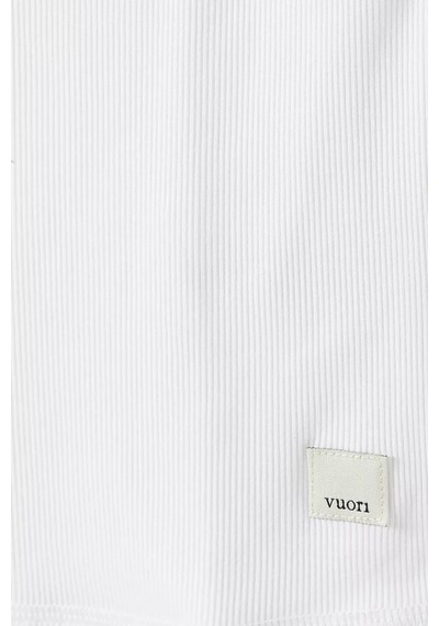 Vuori Modal Kesimli Pose Fitted Crop Top, Yumuşak & Esnek Kesim, Çok Yönlü Beyaz