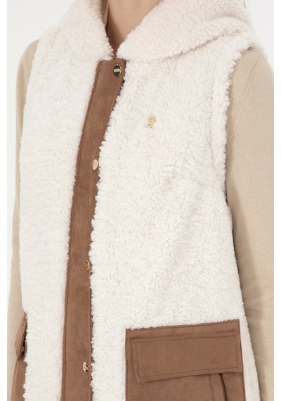 U.s. Polo Assn. Kadın Ekru Deri Mont-kaban 50297195-vr019 Ecru