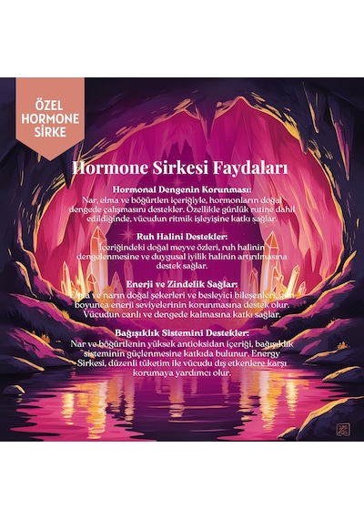 Mim and More Hormone Sirke Nar Elma ve Böğürtlen Özlü 250 ML