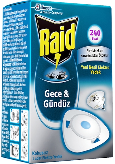 2 Adet Raid Sinek Savar Gece Gündüz Sistem 240 Saat Yedek