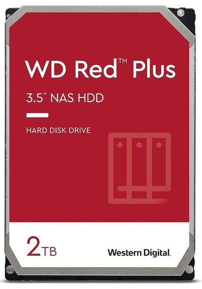 WD WD20EFPX Red Plus  3.5" 2 TB 5400 RPM HDD