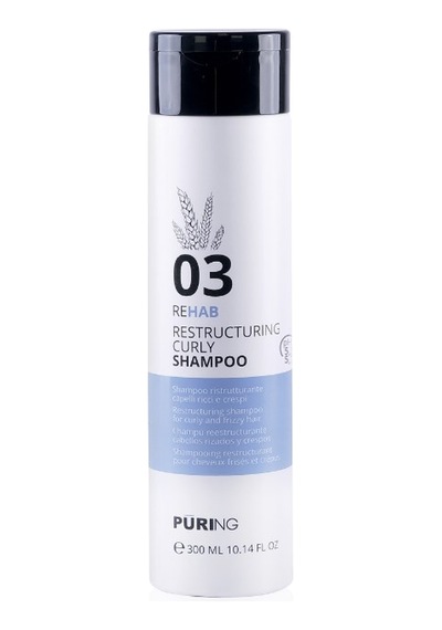 Purıng 03 Rehab Kıvırcık Dalgalı Saçlar İçin İpek Ve Buğday Proteinli Bukle Belirginleştirici Şampuan 300ml Kıvırcık / Dalgalı