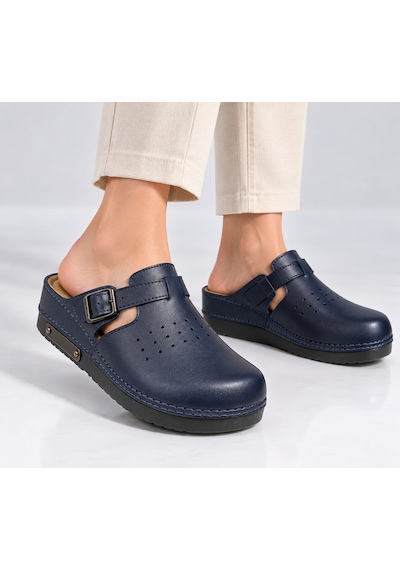 Ortopedik Kapalı Sabo Kadın Terlik - Anatomic Comfort Lacivert