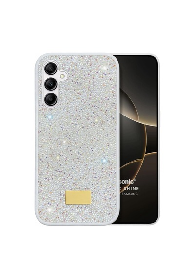 Samsung Galaxy A17 Uyumlu Taşlı Simli Kılıf Parlak Kristal Taş İşlemeli, Işıltılı Lüks Tasarım, Kamera Korumalı, Şık Ve Dayanıklı Kadın Telefon Kılıfı Beyaz Samsung Galaxy A17 Uyumlu Taşlı Simli Kılıf Parlak Kristal Taş İşlemeli, Işıltılı Lüks Tasarım, Kamera Korumalı, Şık Ve Dayanıklı Kadın Telefon Kılıfı Beyaz