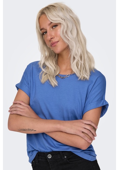 Only Kadın Onlmoster Regular Fit Bisiklet Yaka Kısa Kollu T-shirt 15106662 Mavi Mavi Only Kadın Onlmoster Regular Fit Bisiklet Yaka Kısa Kollu T-shirt 15106662 Mavi Mavi