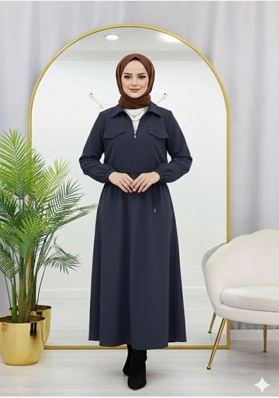 Lovie Moda Kadın Beli Lastikli İkili Takım Lacivert