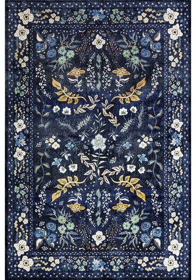 Artloop Fuga Kadife Dokulu Siyah/beyaz Modern Desenli Halı Ka 05