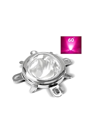 20W-120W Led için 44Mm 60 Derece Optik Cam Lens + Reflektör + Kasa