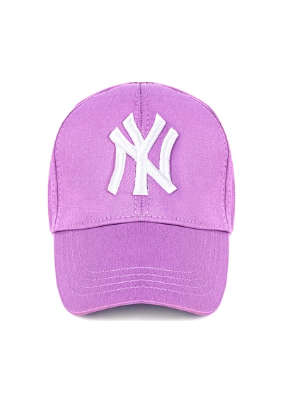 Unisex 2'li Set Ny Lacivert ve Lila Renk New York Beyzbol Şapka - Unisex Lacivert - Lila