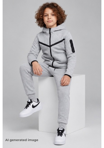 Pina Kids Erkek Çocuk Double Face Yeni Sezon Eşofman Takımı Esf7040 gri