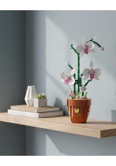 Dostoys Flowers Yapı Taşı Serisi Kelebek Orkide Çiçek Yapım Seti 379 Parça 11610