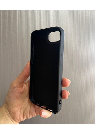 Apple Uyumlu iPhone 16e Logolu İçi Kadife Silikon Lansman Kılıf