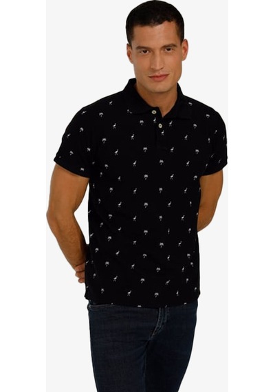Superfly Men Poloshırt Black Erkek T-shirt 22971-02 Siyah