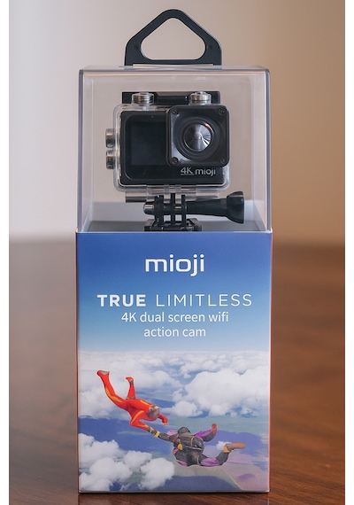 Mioji Action 12x 4k 60fps 20mp Çift Ekran Wifi 170 Aksiyon Kamerası Siyah