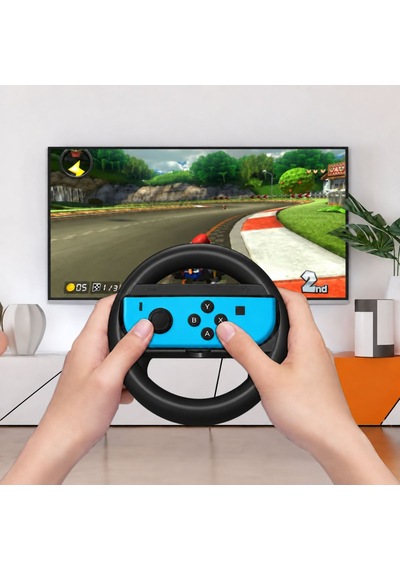Ns Joy-con Direksiyon Seti Ergonomik Tasarım Switch 1 Uyumlu Joycon Grip Aksesuar Siyah 2 Adet